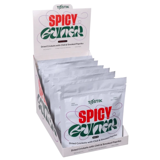 Dried Crickets with Chilli & Smoked Paprika (Seven pack) - Image 2
