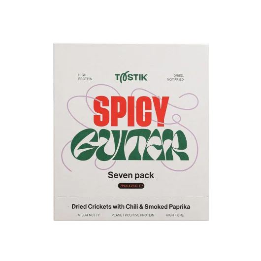 Dried Crickets with Chilli & Smoked Paprika (Seven pack) - Image 3